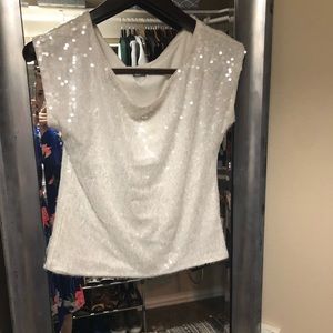 Express sequin top